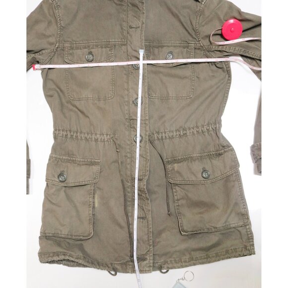 Olive Green Cotton Utility Cargo Anorak Jacket 🫒 TALULA Aritzia - Picture 13 of 13